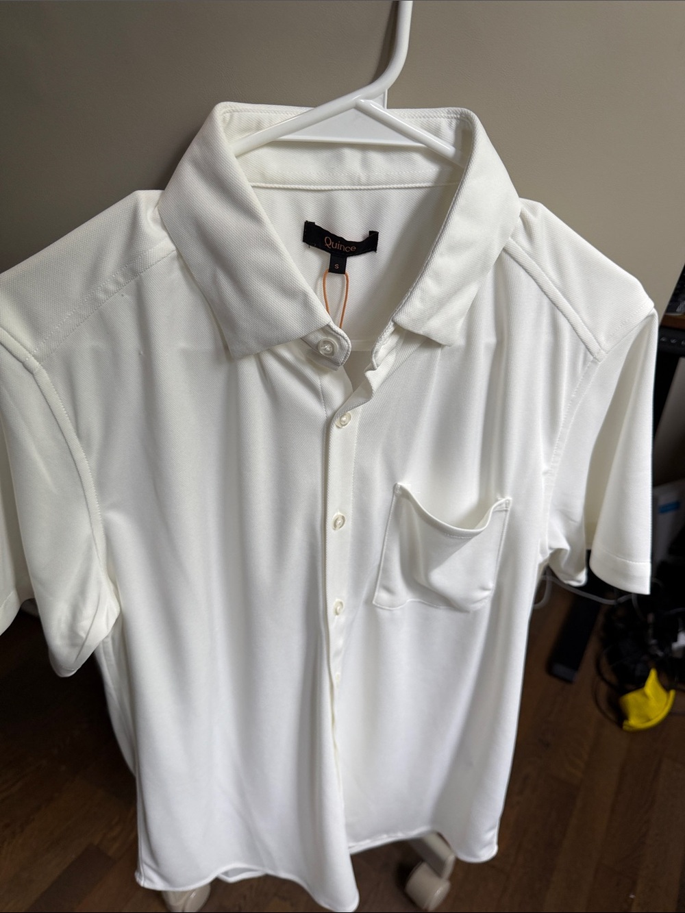 Quince Men's Short-Sleeve Polo Shirt in White